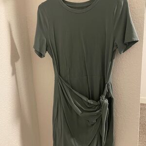 Maternity Green Knot Dress